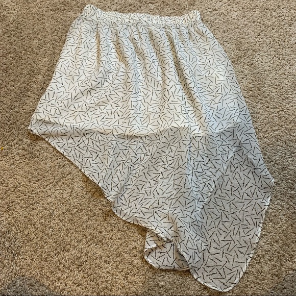 BCBGENERATION Asymmetrical Abstract Confetti Mini Skirt XS - Picture 3 of 12